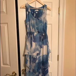 Long flown dress by Calvin Klein